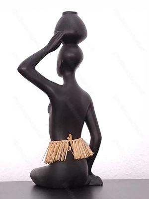 Afrikanische Figur | Keramik | Vintage Bild 3