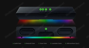 Razer Leviathan V2 - Soundbar & Subwoofer Bild 3