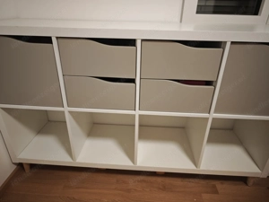 Ikea Kallax Regal, 77x147, weiß beige Bild 2