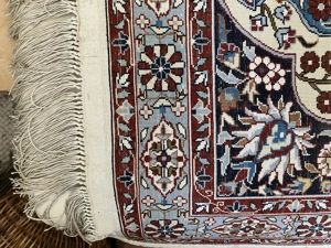 Teppich Seide Korkwolle 92 x 60 Orientteppich  Bild 2