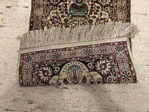 Teppich Seide Korkwolle 92 x 60 Orientteppich  Bild 4