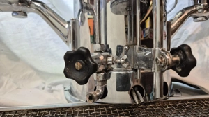 Rarität: Antike Egloff & Co. AG, Gastronomie-Kaffeemaschine, Chrom, Vintage-Blickfang von Egro-Swiss Bild 6