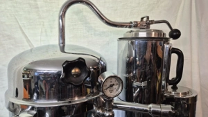 Rarität: Antike Egloff & Co. AG, Gastronomie-Kaffeemaschine, Chrom, Vintage-Blickfang von Egro-Swiss Bild 2