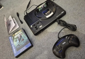 Sega Mega Drive Set (OVP) 16Bit-Konsole (Model 1), 2 Controller +12 Spiele inkl. HDMI-Adapter Bild 9