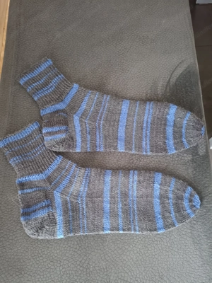 Wollsocken, handgestrickt Bild 2