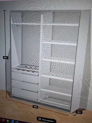 IKEA PAX Kleiderschrank mit Schiebetüren