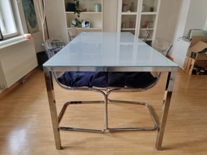 IKEA Essgruppe: TORSBY Glastisch & 4 TOBIAS Design-Stühle Bild 2