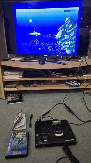 Sega Mega Drive Set (OVP) 16Bit-Konsole (Model 1), 2 Controller +12 Spiele inkl. HDMI-Adapter Bild 8