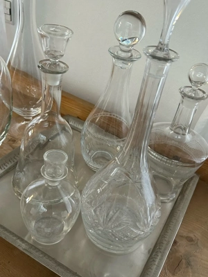 Glaskaraffen aus Kristallglas - Vintage Design