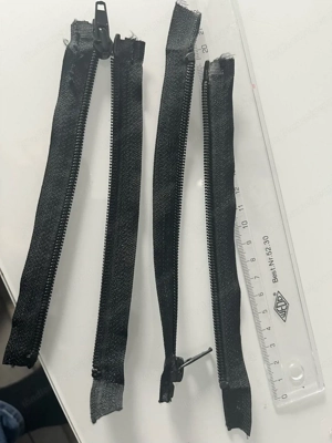 Reisverschluss zweiteilig 17 cm schwarz