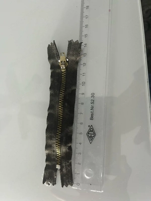 Reissverschluss braun 11 cm Bild 2