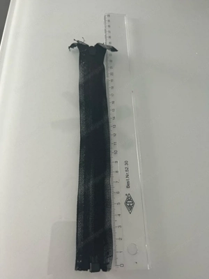 reissverschluss schwarz 24 cm Bild 3