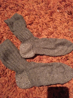 Wintersocken handgestrickt 43-44 Bild 2