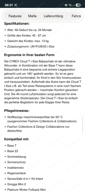 Cybex Cloud T i-size Bild 4