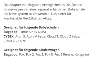 Bugaboo Adapter für Babyschale Bild 2