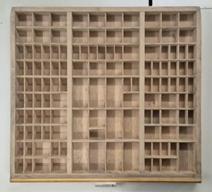 Originaler Setzkasten der Druckerei Teutsch (1829)  (Bregenz)   Top Zustand! Bild 2