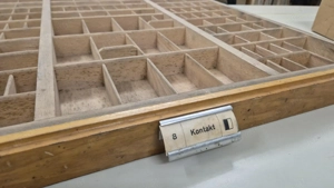 Originaler Setzkasten der Druckerei Teutsch (1829)  (Bregenz)   Top Zustand!