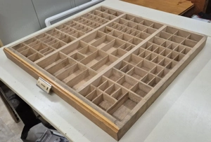 Originaler Setzkasten der Druckerei Teutsch (1829)  (Bregenz)   Top Zustand! Bild 7