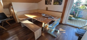 Holzbank für Esstisch Bild 3