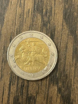 2 Euro Umlaufmünze Litauen 2020