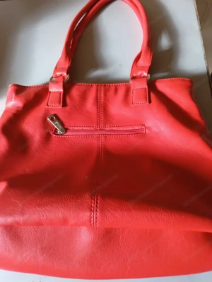 Damen Umhängetasche. Rot.  Bild 2