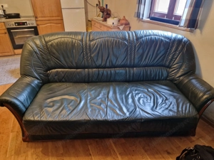 Echt Leder 3er Chautch  Bild 3