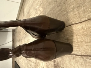 Lederstiefel braun mit Absatz  Bild 4
