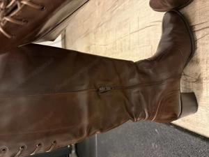 Lederstiefel braun mit Absatz  Bild 3