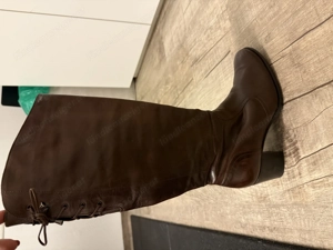 Lederstiefel braun mit Absatz  Bild 6