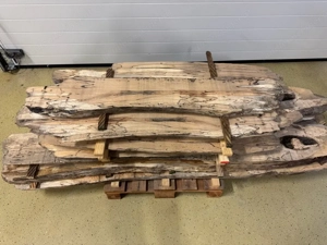 Bodensee Schwemmholz aufgeschnitte 50 mm Längen 220 cm und 120 cm In Halle 5 Jahre getrocknet Bild 2