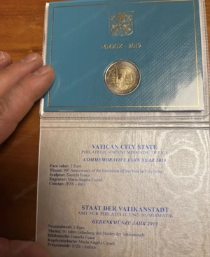 2 Euro Münzen Vatikan  Bild 2