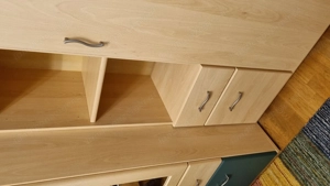 Kinder-  Jugendzimmer, Schränke komplettes Set (8 Teilig), Birke mit türkisen Elementen Bild 7