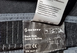 Scott back protector, Rückenprotektor, Grösse L, X-Active Bild 3