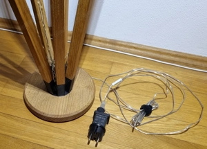 Wohnzimmerlampe, Holzstäbe mit LED Bild 6