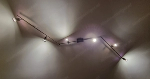 Deckenleuchte Edelstahl mit 6 LED Spots (GU10, je 4 W, 300lm, 3000K ) Bild 4