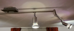 Deckenleuchte Edelstahl mit 6 LED Spots (GU10, je 4 W, 300lm, 3000K ) Bild 5
