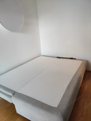 Schlafsofa ausziehbar Beige Bild 5