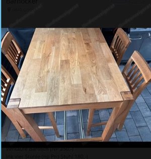 Hochtisch bartisch mit Barhocker 