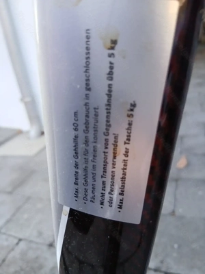 Rollator Vital Carbon v. "Russka" rubinrot Bild 5