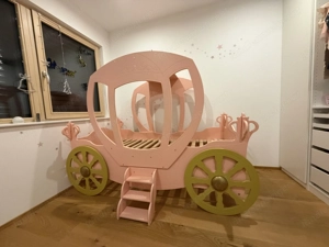 Kinderbett 90   180 cm in Pink  Bild 6