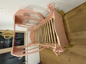 Kinderbett 90   180 cm in Pink  Bild 3