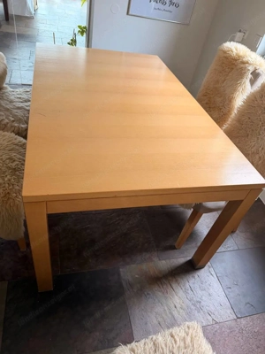 ESSTISCH Tisch 160x100 Holz Buche ausziehbar NP 3000,00 Bild 3