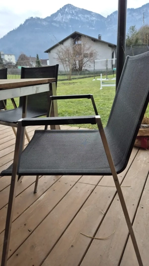 Schöne Gartengarnitur - Tischplatte aus Teakholz Bild 5