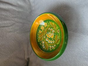 Original russische handbemalte Holzschale   traditionelles Design Bild 2