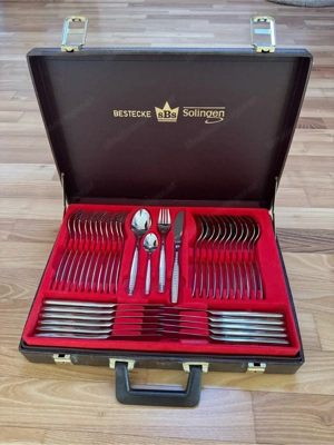 SBS Besteckset "Paris" - Neu & unbenutzt - 24 Karat Golddekor Bild 2