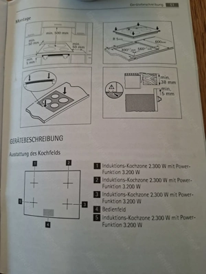 Induktionskochfeld AEG HE634400XB | autark | voll funktionsfähig Bild 4