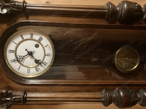 Pendeluhr Antik Holzkasten Bild 4