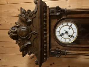 Pendeluhr Antik Holzkasten Bild 3