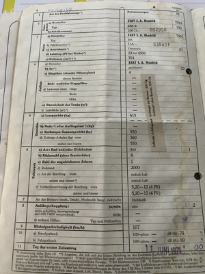 seat 600 1971 oldtimer Bild 9