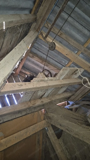 Antike Heukrananlage mit Motor und Tragschiene Komplett  sehr alt-Robust   funktionsfähig Bild 7